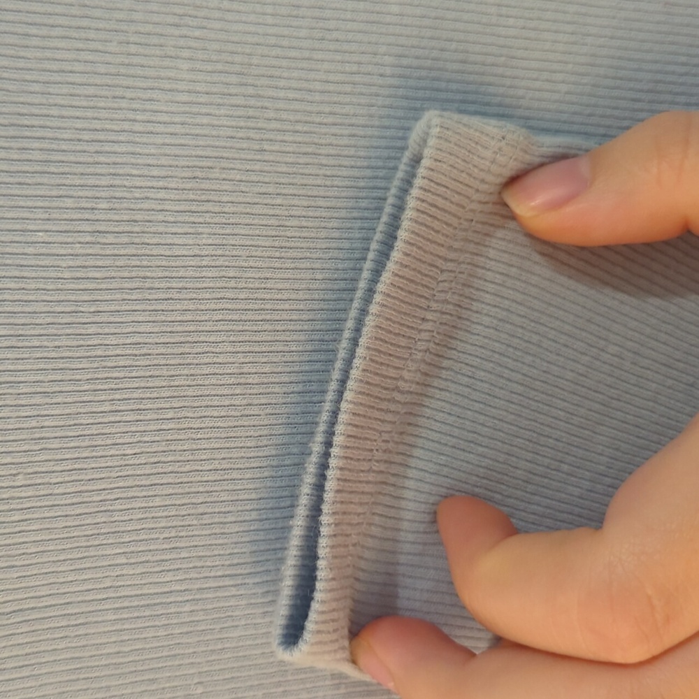 Basic Levi Blue Turtle Neck Ribbed - Picture 4 of 4